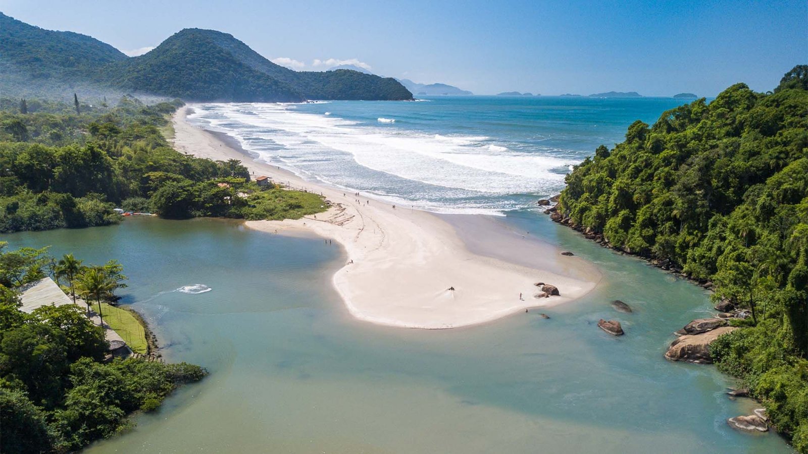 Imagem aérea da Praia de Itamambuca