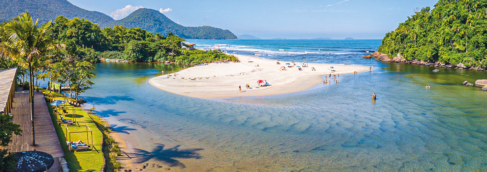 Imagem aérea da Praia de Itamambuca