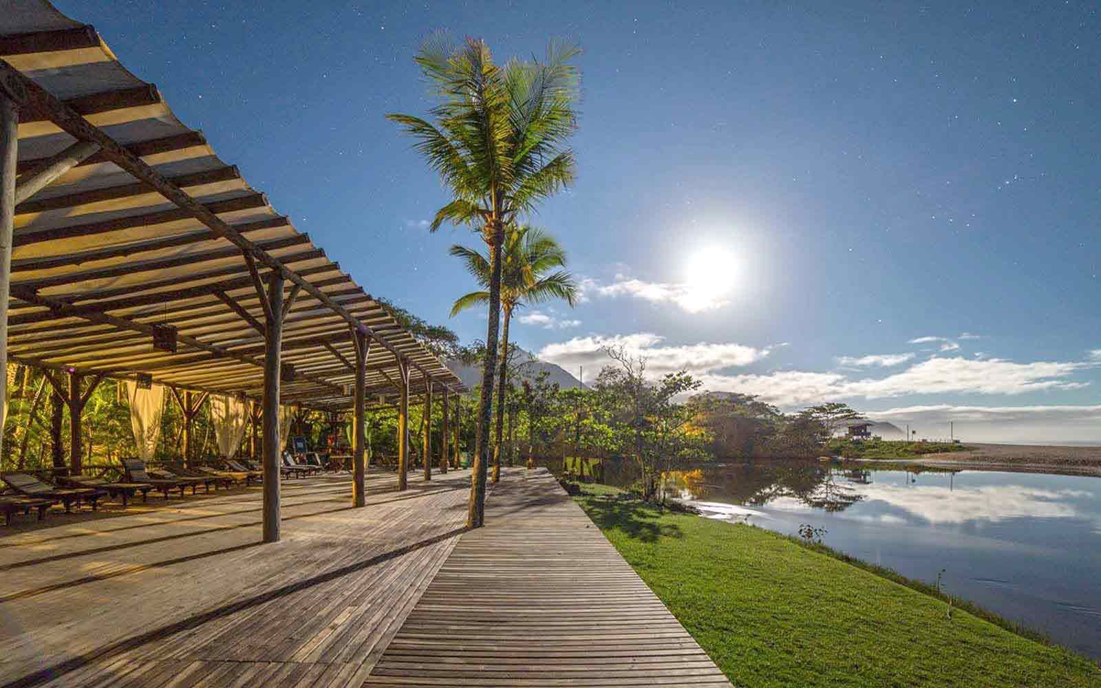 Imagem aérea da Praia de Itamambuca