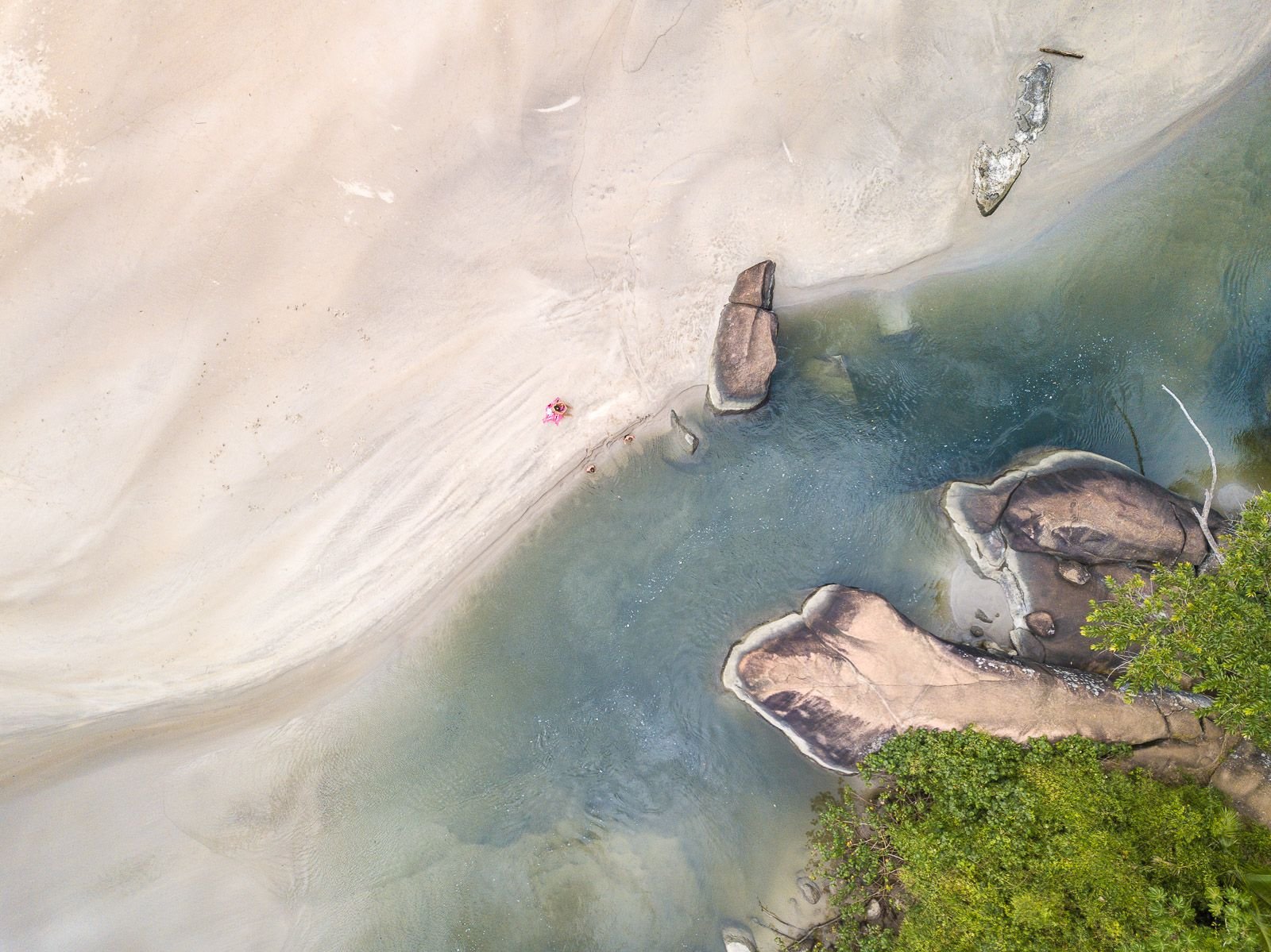 Imagem aérea da Praia de Itamambuca